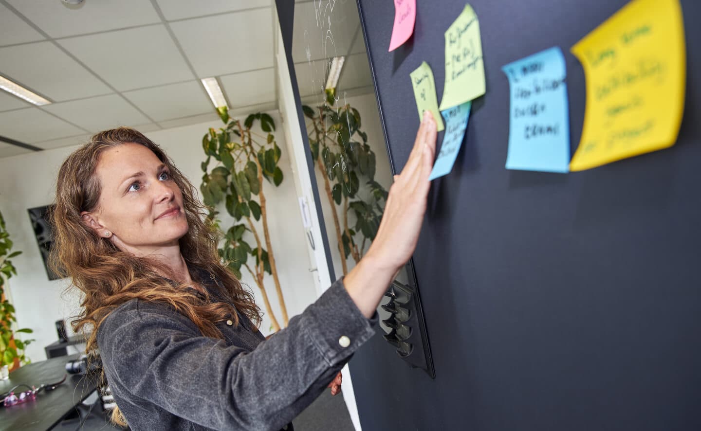 Ideation sessie met post-its